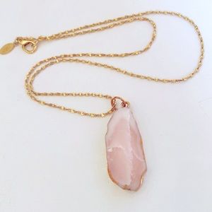 Vintage Rose Quartz American Showcase Necklace